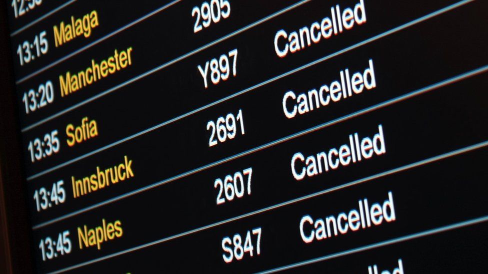 Airport workers on travel problems - BBC News