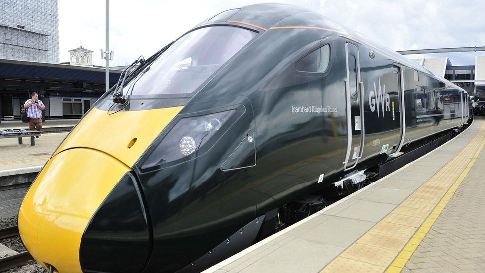 Great Western Railway train at platform