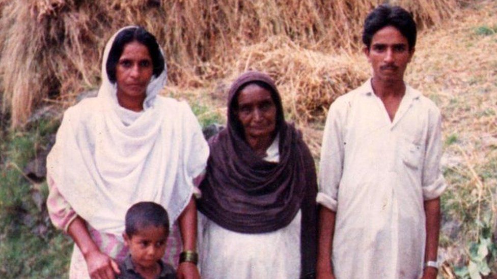 Basant Kor with her family
