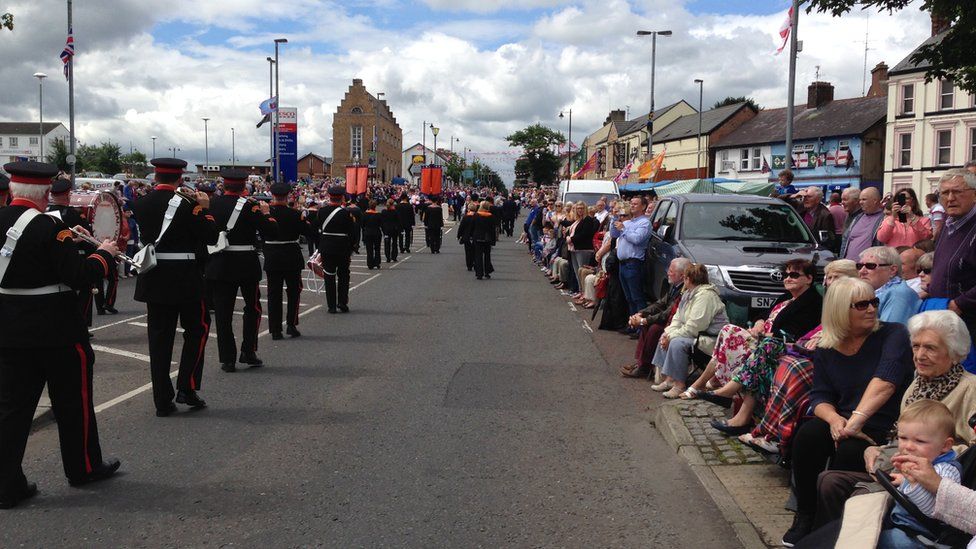 Bands parade in Limavady