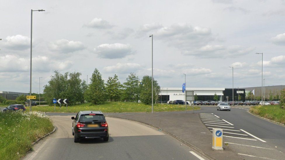 Hampton Park roundabout on the A350 in Melksham