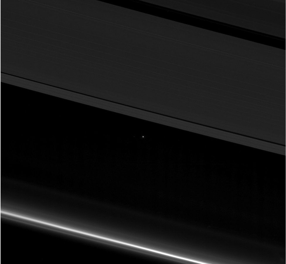 Earth seen from Saturn