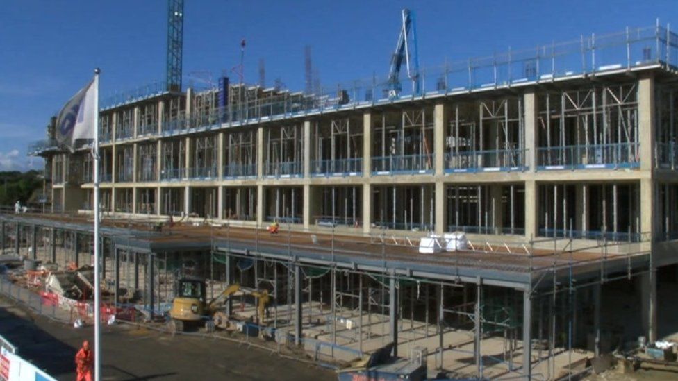The new building on the Royal Bournemouth Hospital site
