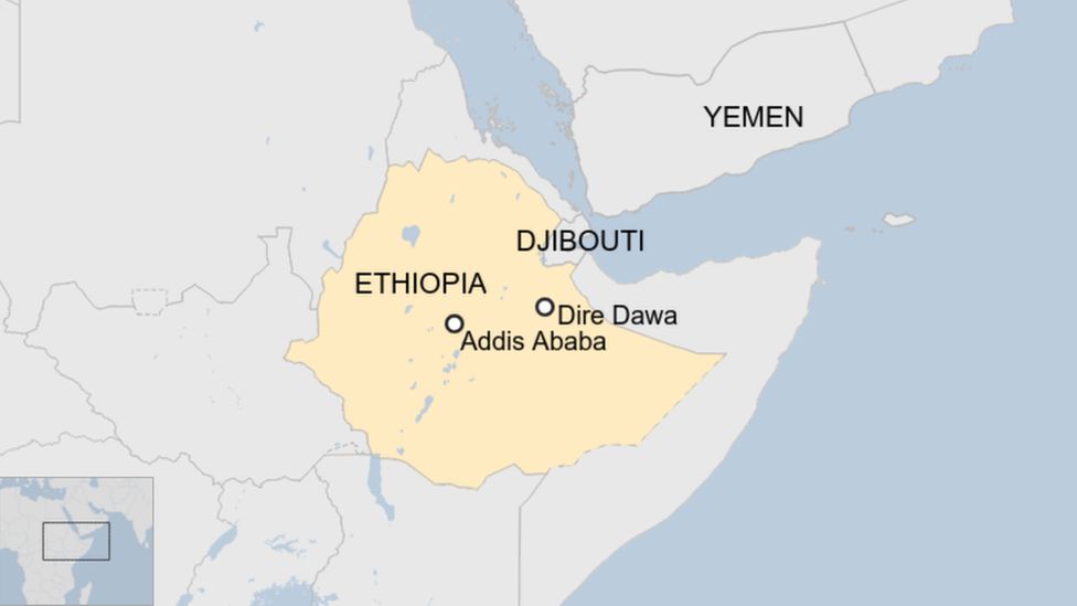 'Locust swarm' forces Ethiopian Airlines plane to divert - BBC News