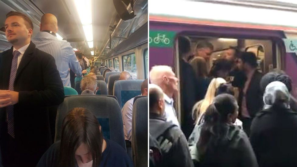 Overcrowding on trains