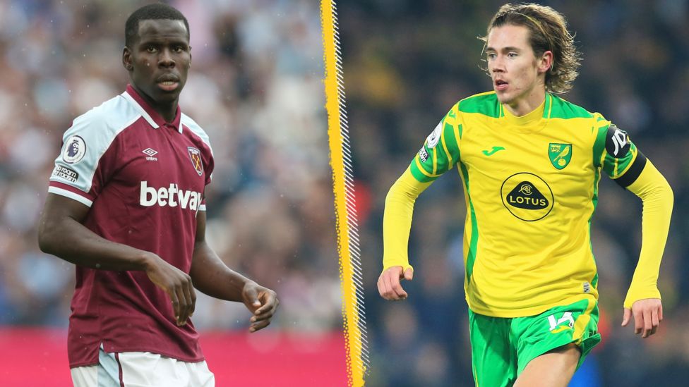 West Ham v Norwich Team news BBC Sport