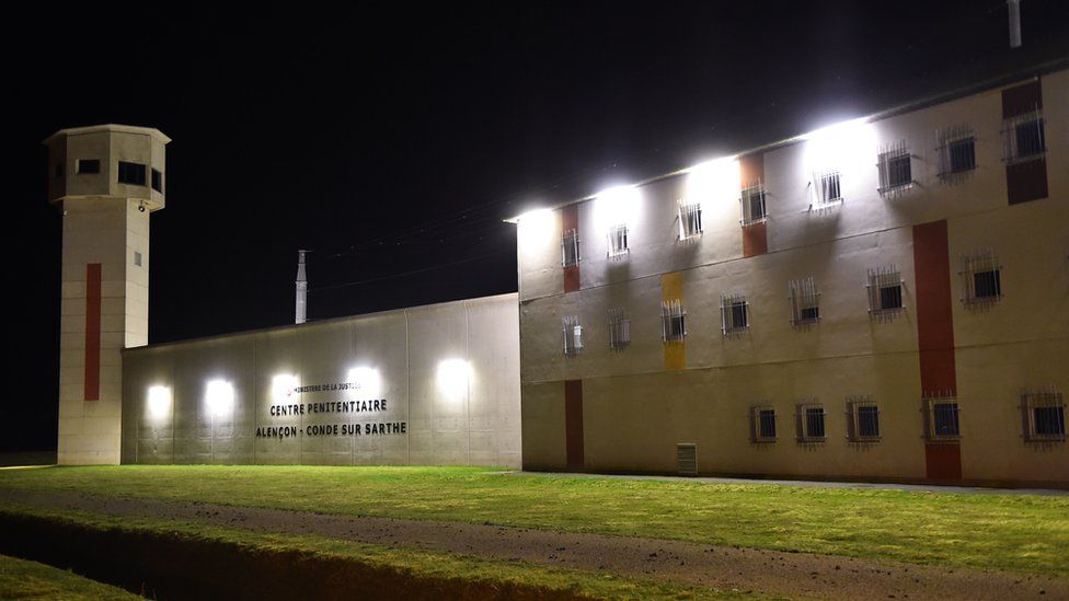 The Penitentiary centre of Alencon, in Conde-sur-Sarthe, northwestern France, on March 5, 2019