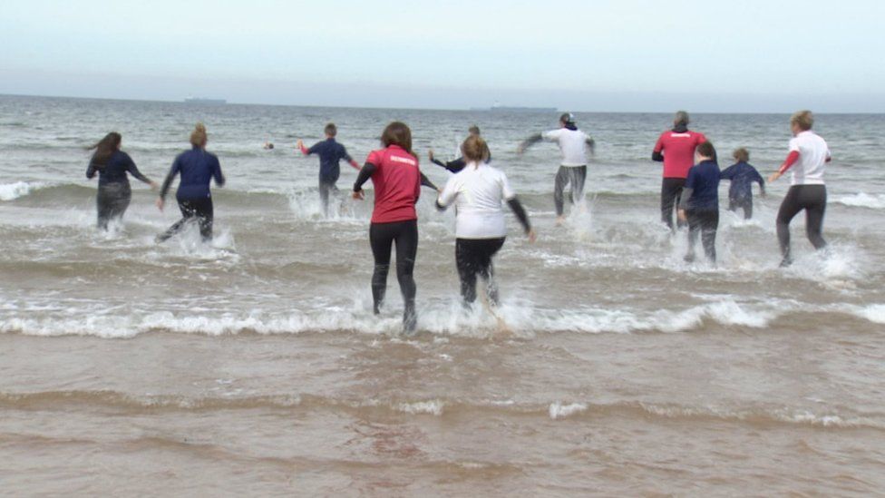 Surf therapy on Belhaven beach