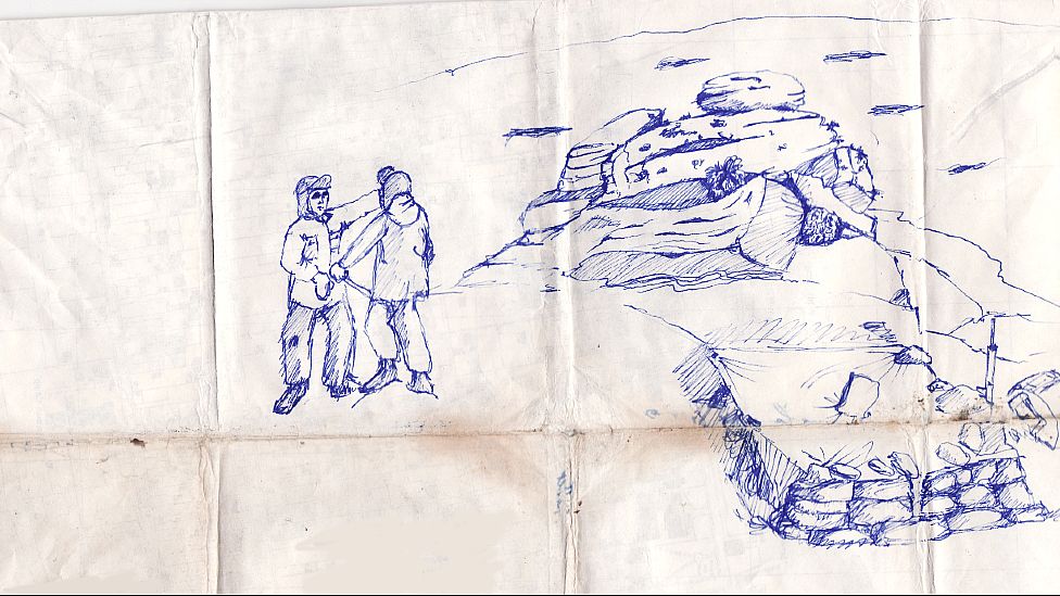 Sketch done on Falklands