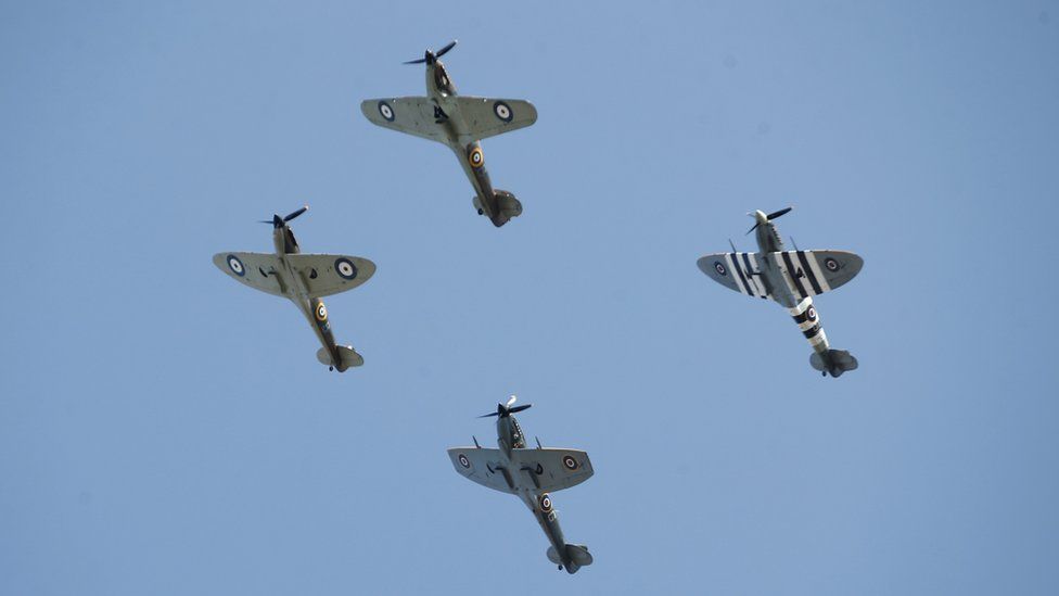 The flypast over central London
