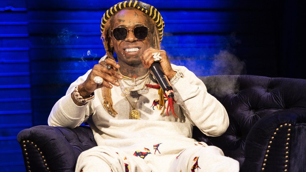 Lil Wayne speaks on stage at House of Blues on October 3, 2018 in New Orleans, Louisiana.