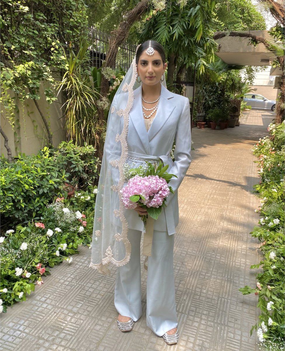 Sanjana Rishi at her wedding