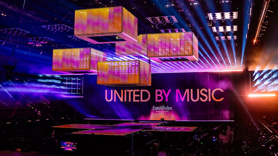 The Malmo Arena Eurovision 2024 stage