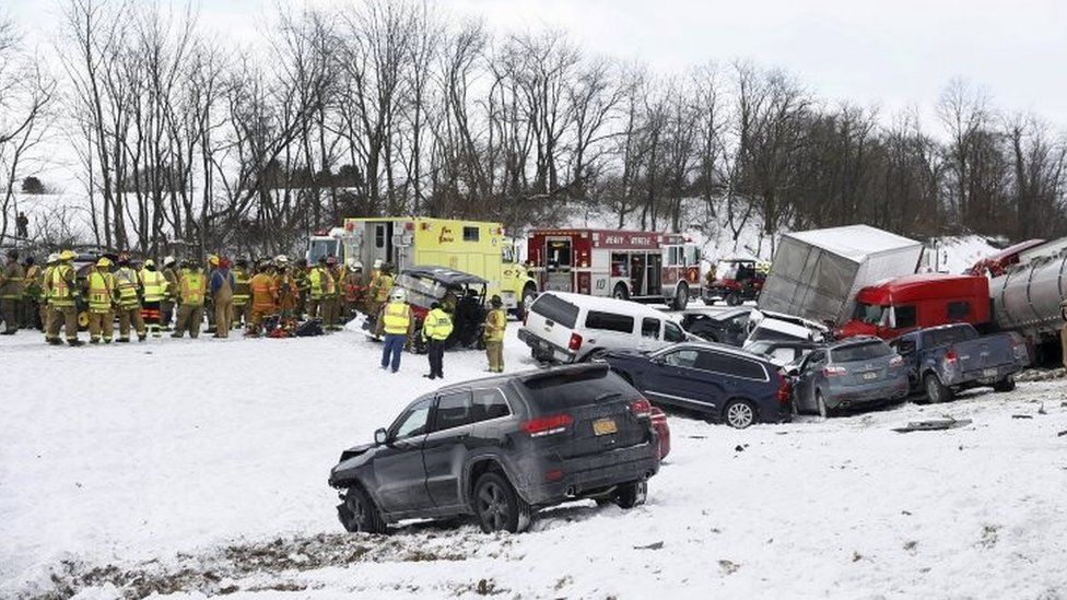 At least three dead in 50vehicle Pennsylvania pileup BBC News