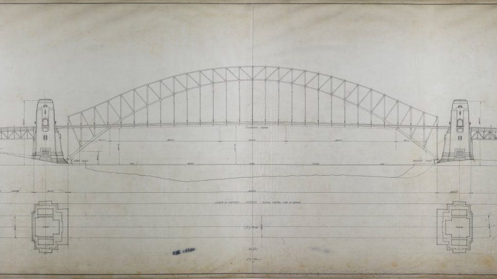 Sydney Harbour Bridge drawing