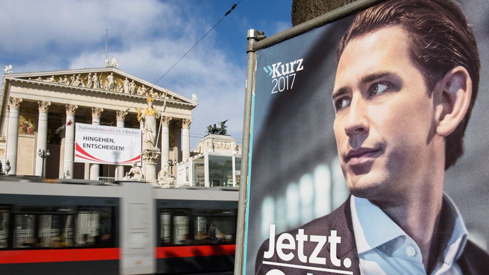 Austrian OeVP election poster, Vienna, 12 Oct 17