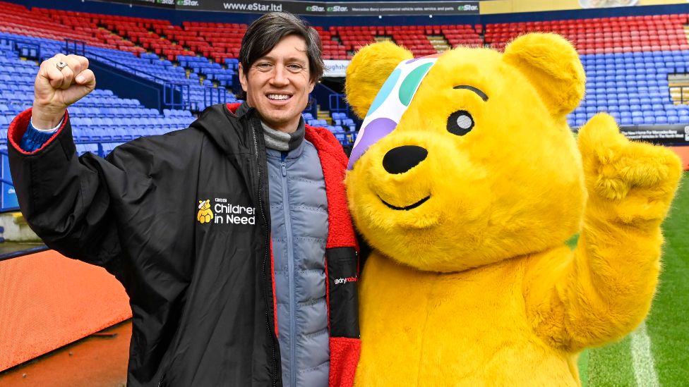 Vernon Kay and Pudsey the Bear from Children in Need