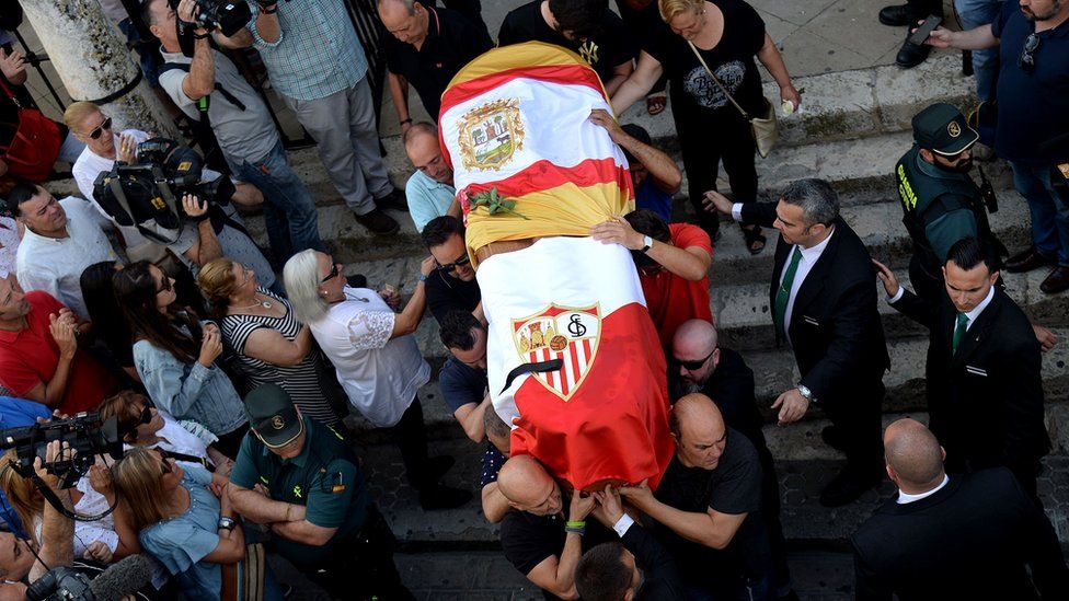 Jose Antonio Reyes was killed when his back-left tyre on his