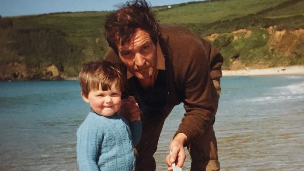 Young Martin Whiteley and Dad