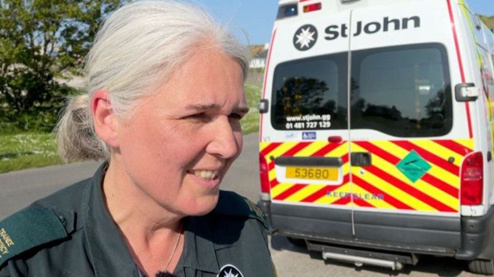 Maria Collier, St John Ambulance and Rescue Service in Alderney