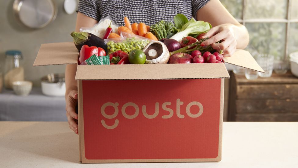 A Gousto delivery box