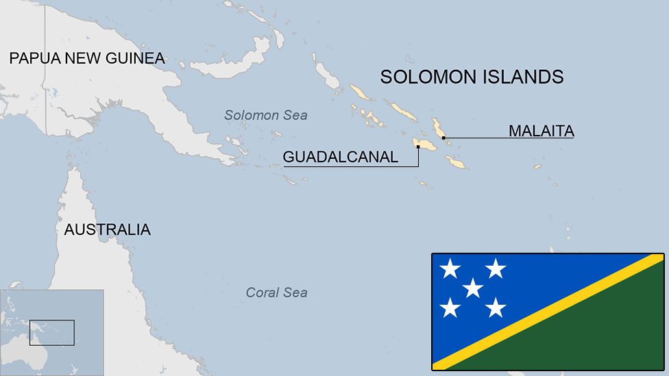 map of the Solomon Islands