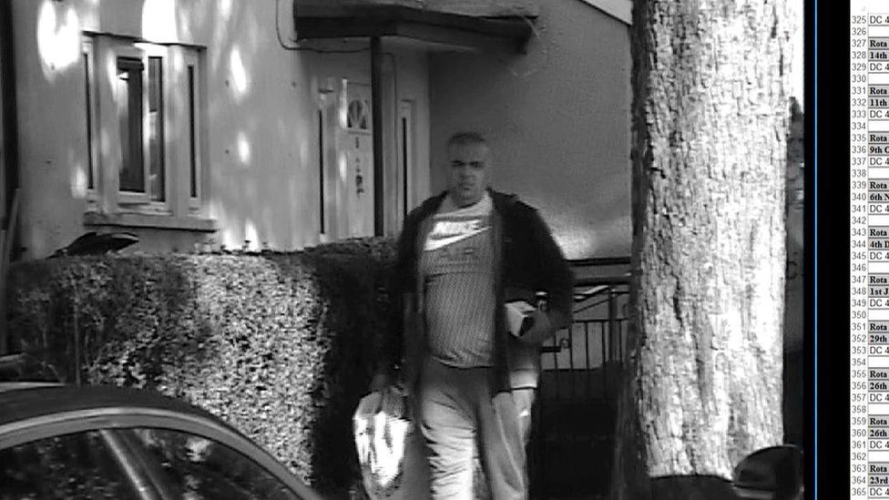 Ladislav Fedak leaving a property in south Wales