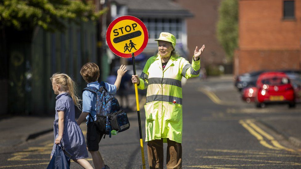 Lollipop lady Veronica Hammersley