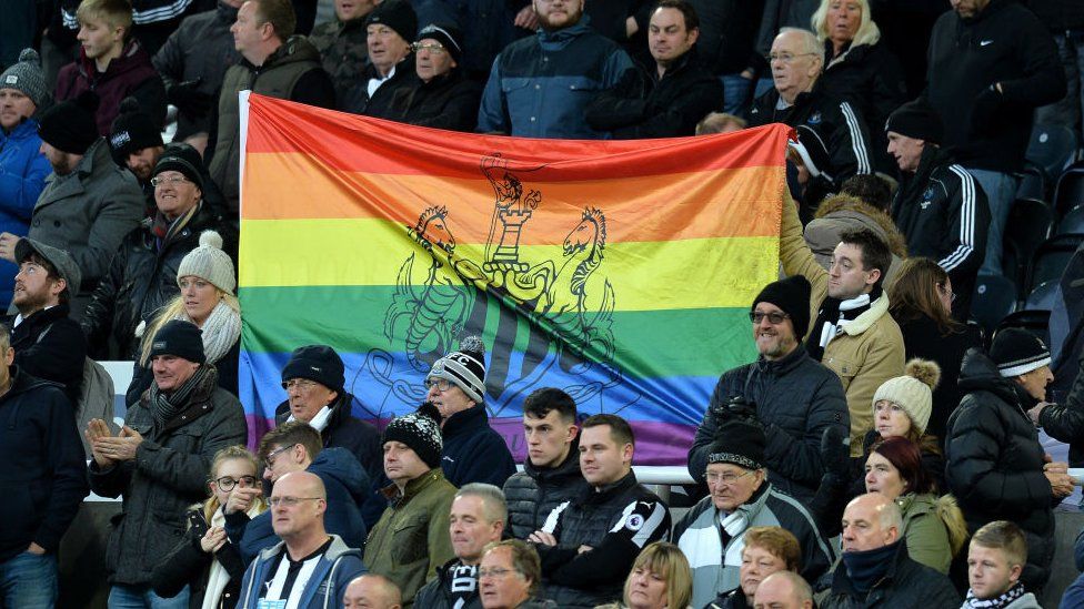 Newcastle United LGBT flag