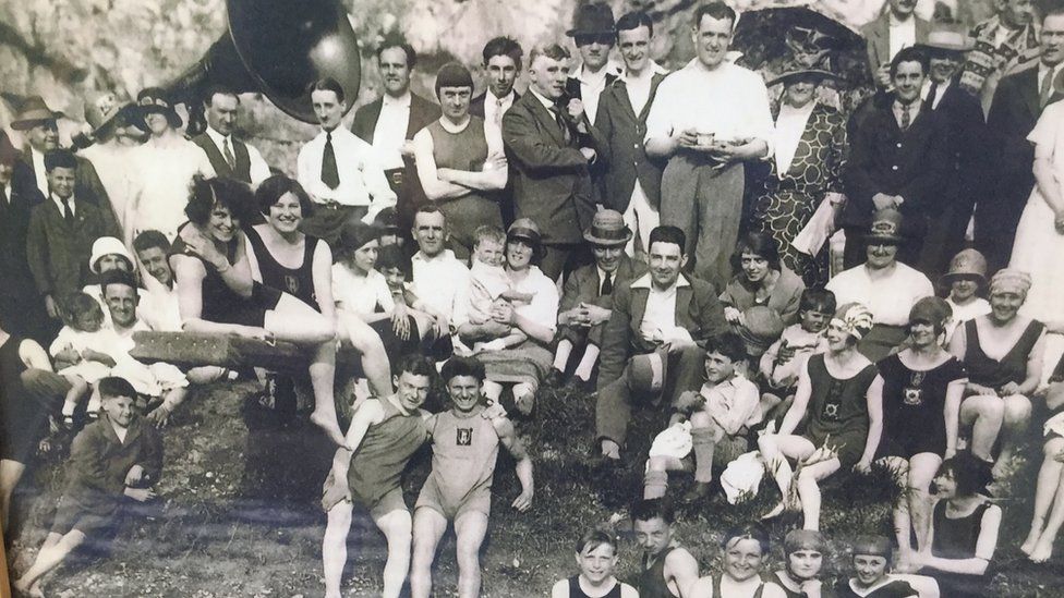Members of Henleaze Swimming Club in the 1920s