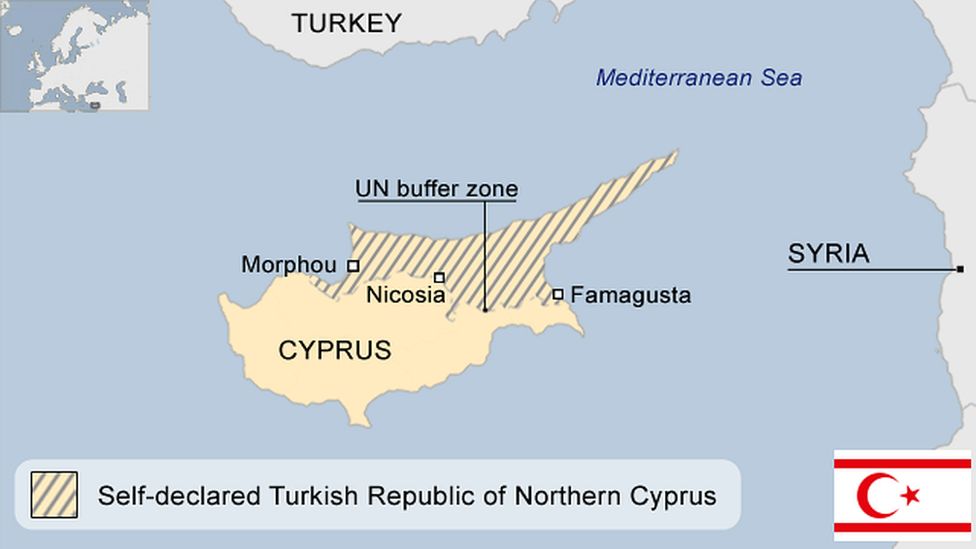 map of northern Cyprus