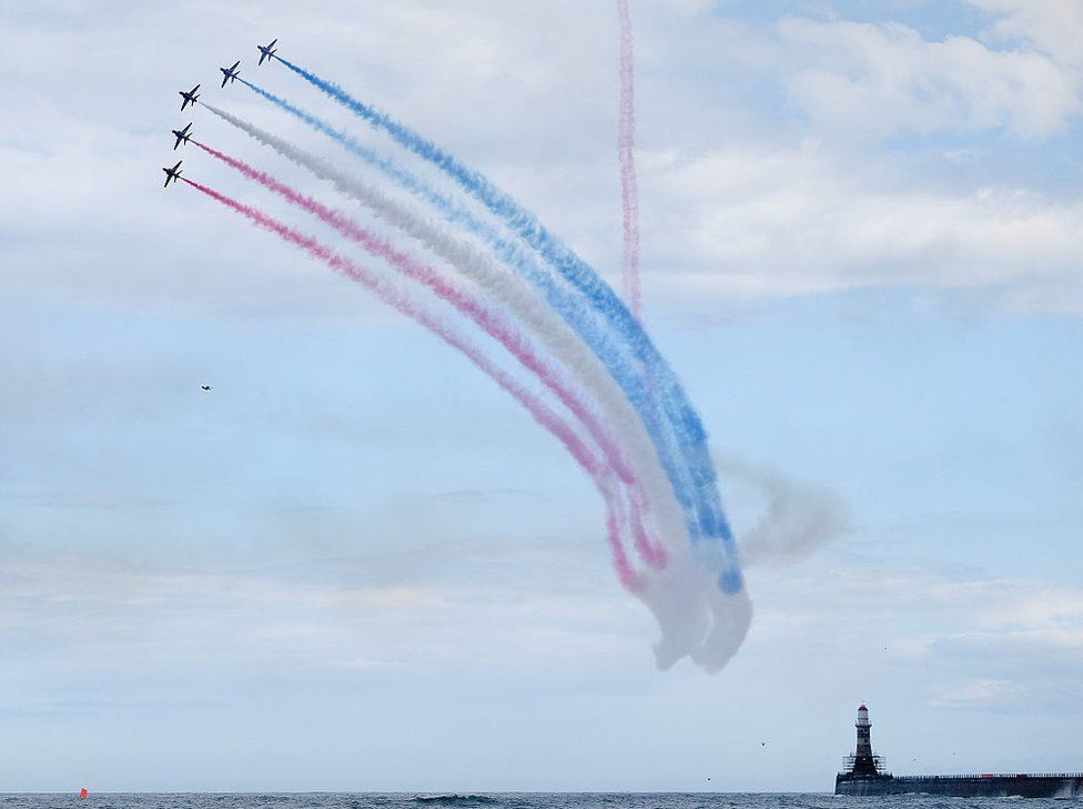 Red Arrows over North Sea