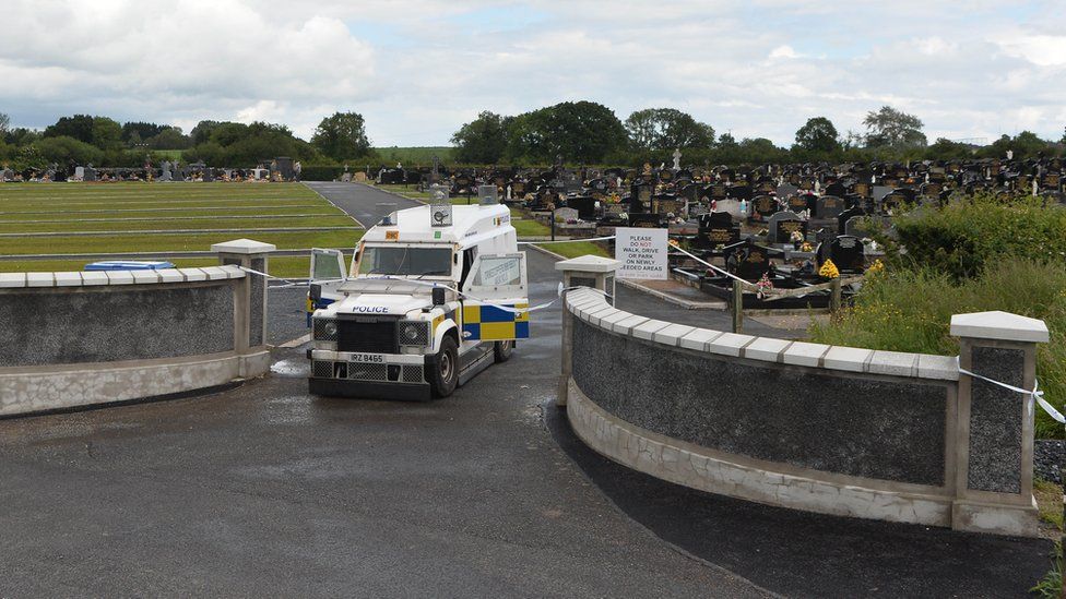 Lurgan security alert at St Colman's Cemetery ends BBC News