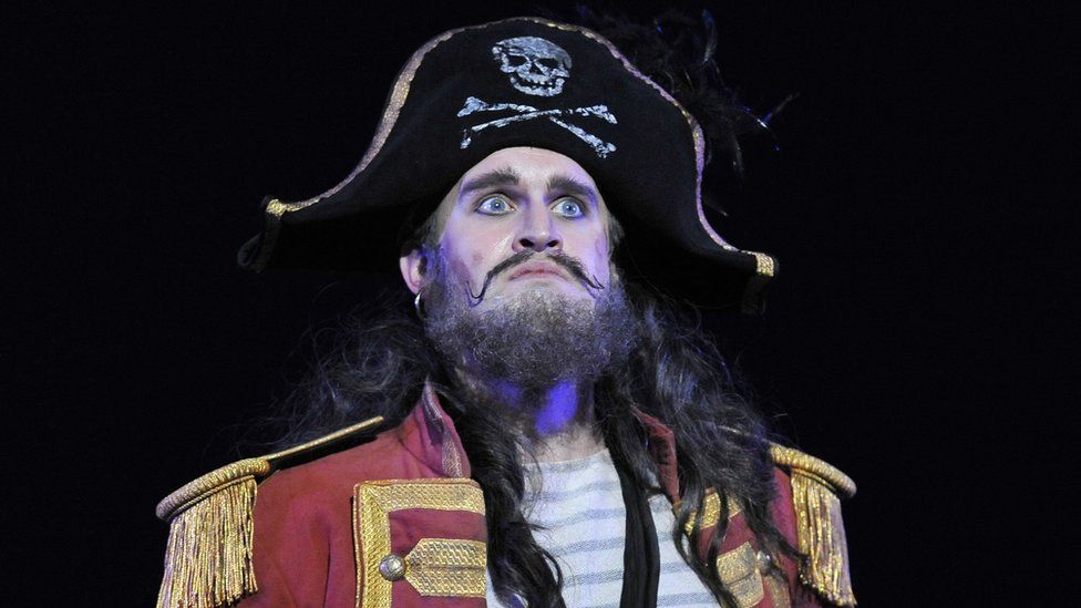 Ashley Riches as Pirate King in Gilbert and Sullivan's The Pirates of Penzance
