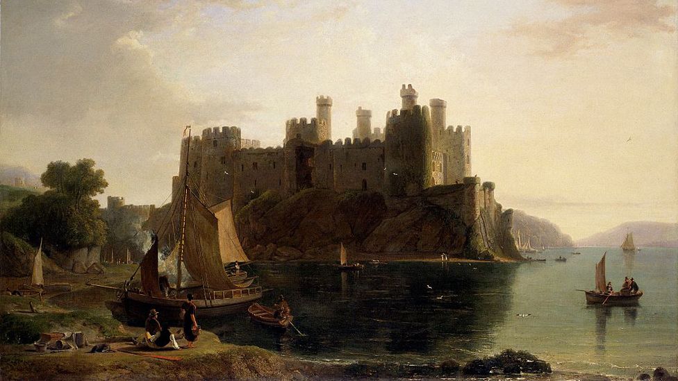 William Daniell's painting of Conwy Castle from 1789