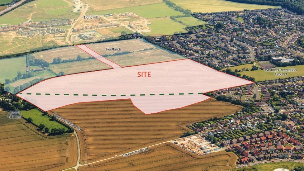 Whitfield New homes will turn village into town, residents say BBC News