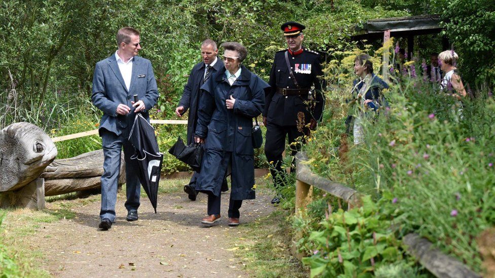 Princess Anne at Forest of Marston Vale