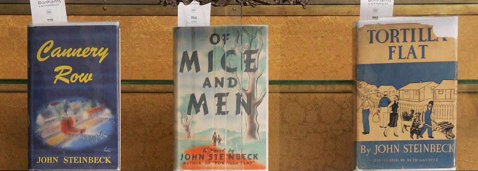 First editions of John Steinbeck's major works on display in LA 2007