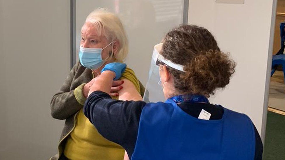 Covid19 vaccine hub opens at Taunton Racecourse BBC News