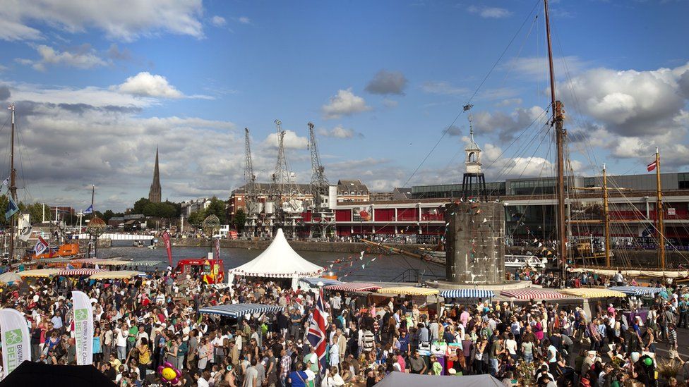 Crowds at the Bristol Harbour Festibal