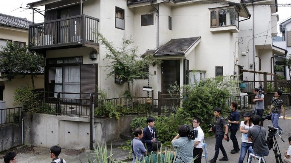 Home of suspected attacker in Sagamihara, Japan (26 July 2016)