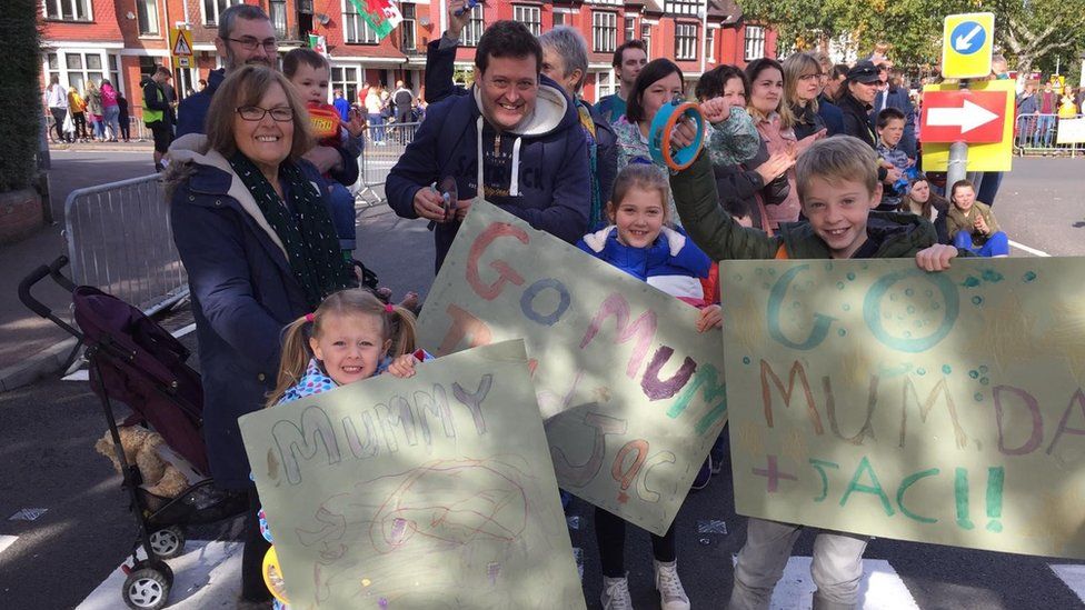 Ross Coles, four supporting mum Jaqueline Coles. Middle: Seren ,seven, with brother Finnlay, 10 supporting mum and dad Andrew Ellis and Clare Ellis.