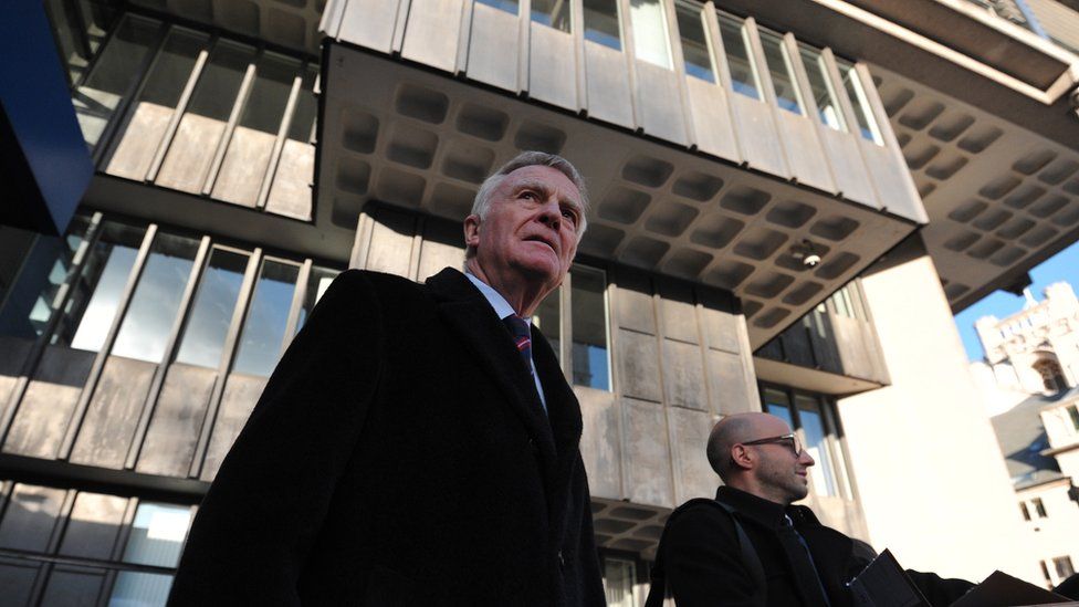 Max Mosley outside the Leveson Inquiry