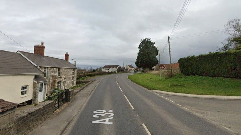 The A39 Main Street In Walton, Looking East At The Junction Of Bramble Hill