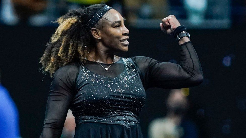 Serena Williams pictured at the current US Open tennis tournament