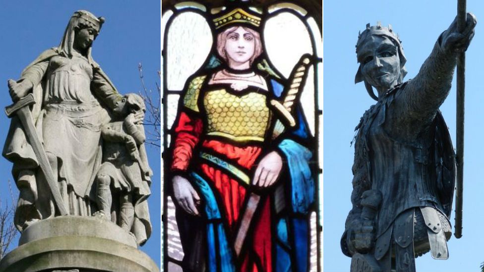 Aethelflaed in statues and glass