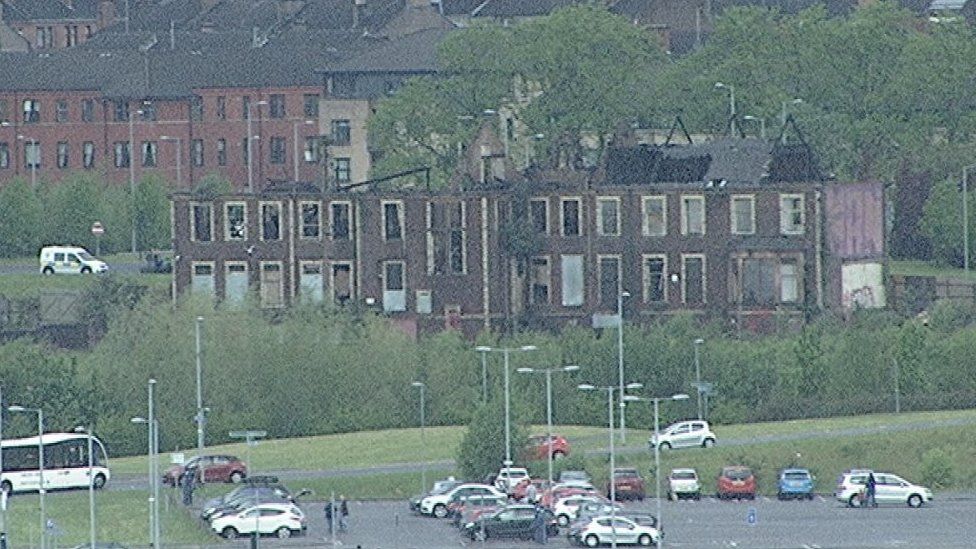Listed building in Glasgow destroyed in blaze BBC News