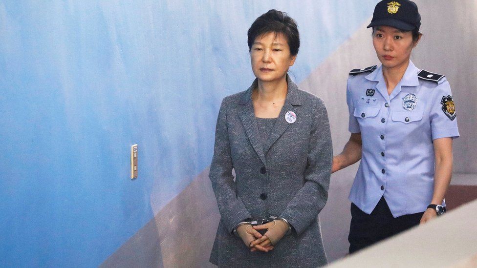 Park Geun-hye in custody in Seoul, 25 August 2017