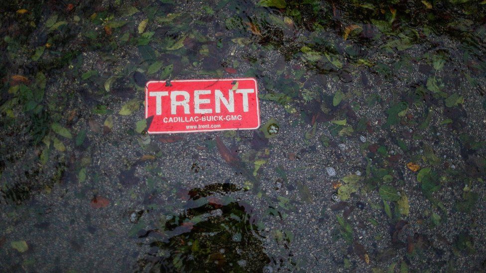 Water from the Neuse river floods the streets during the pass of Hurricane Florence the town of New Bern, North Carolina, US on 14 September 2018