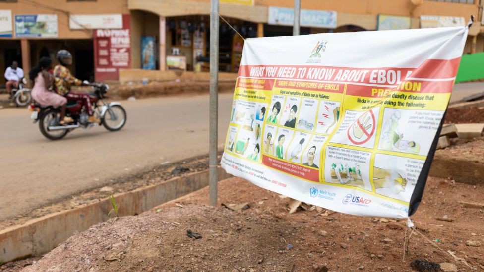 Ebola prevention signage as seen in Mubende, Uganda - 14 October 2022